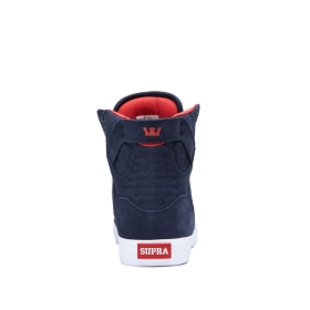 Supra Mens SKYTOP High Top Shoes Navy/White | US-91748